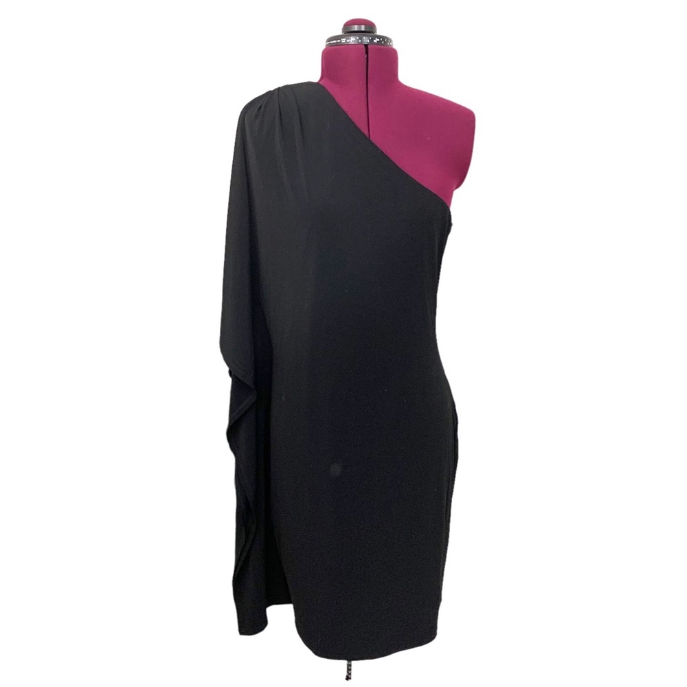 Calvin Klein Dress One Shoulder Black 8
